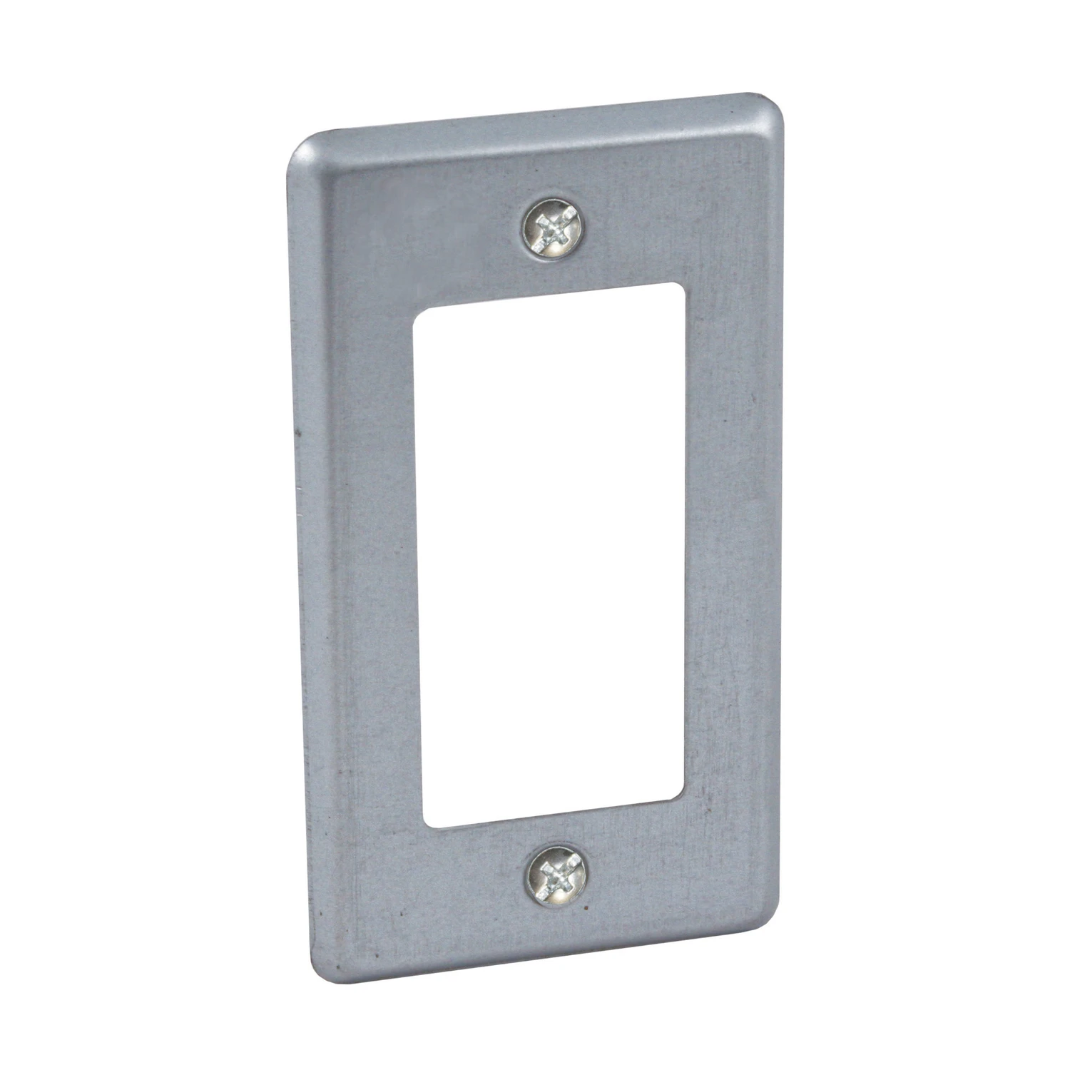 Rectangle Steel 1 Gang Box Cover For Gfci Receptacle, Model 862