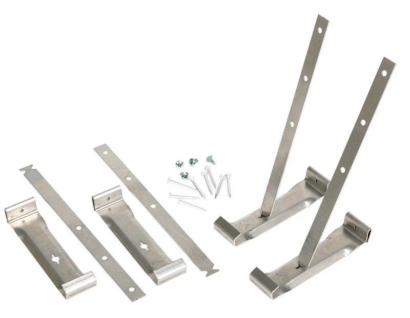 Gutter Roof Hanger With Strap, Galvanized Mill Finish, 4 In., 4-Pk.