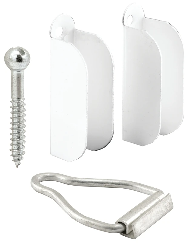 White Screen Hangers & Latch for 3/8 In. Frame