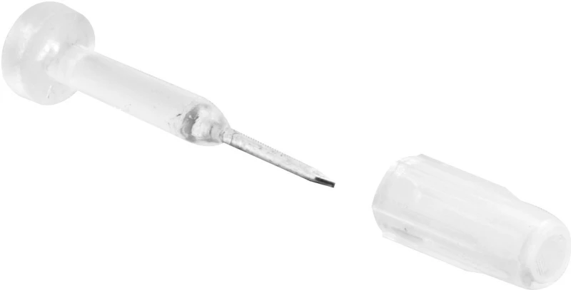 Window Grid Retainer, 1-1/8 In. Steel Pin with Plastic Bushing, 6-Pk.