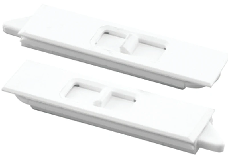 Spring-Loaded Window Tilt Latch, White Plastic, Snap-In, 2-Pk.