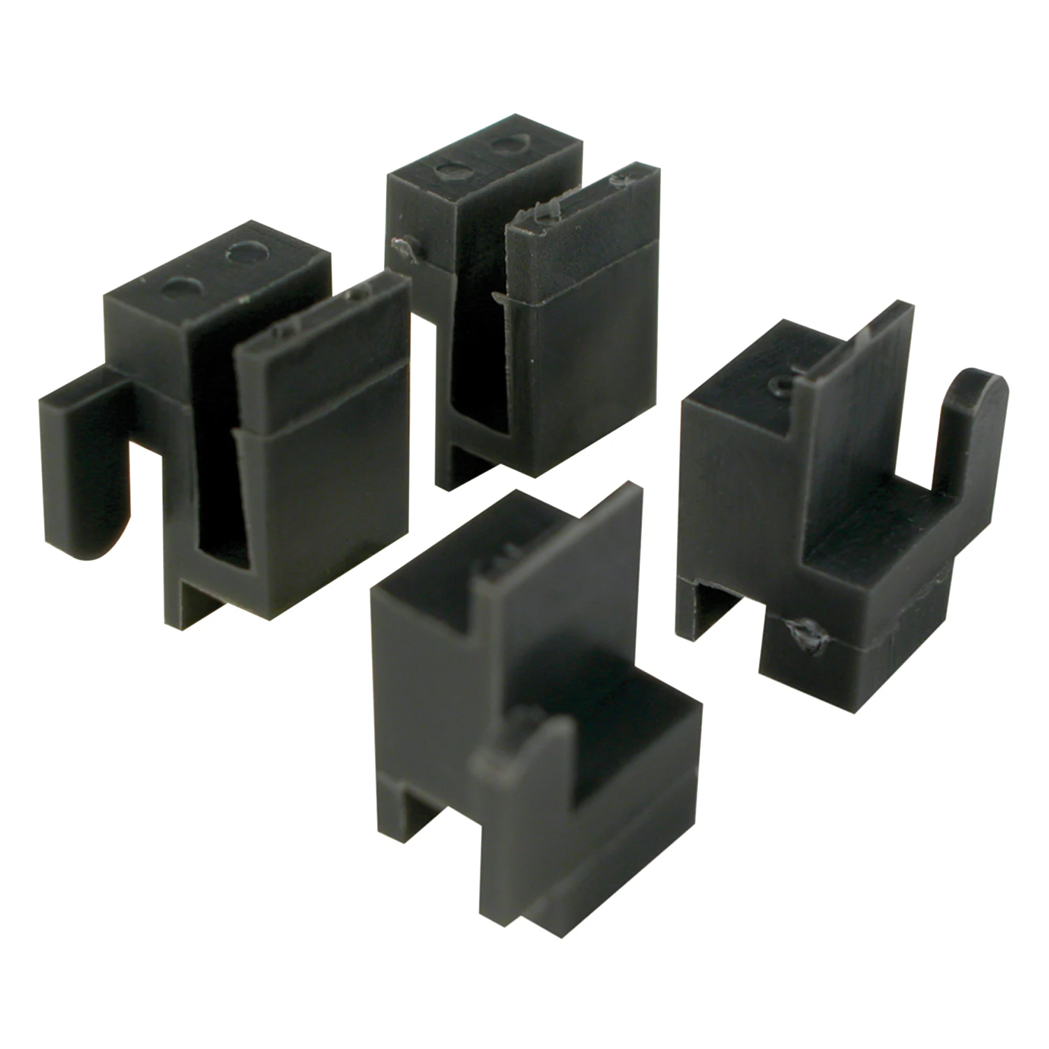Window Corner Guide, Black Plastic, Fits Likit Windows, 3/8 x 9/16 In., 4-Pk.