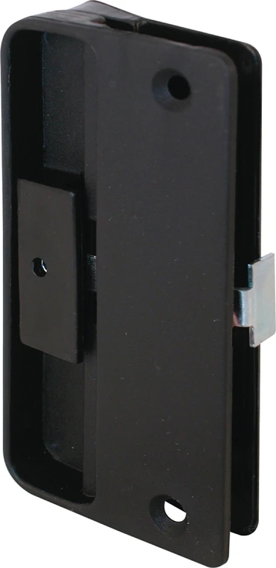 Screen Door Latch and Pull Mortise Style, Black Plastic