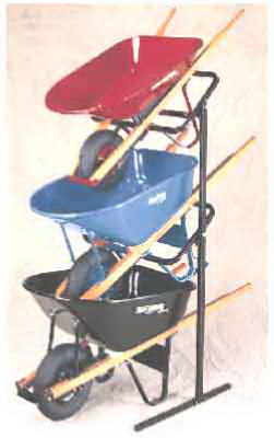 2246000 Wheelbarrow Display Rack For Efficient Storage And Display