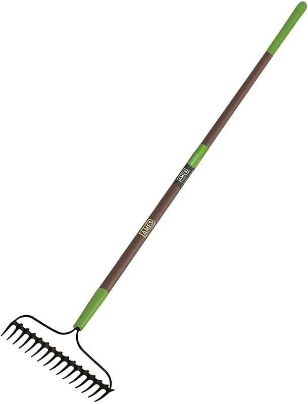 16-tine Double Play Bow Rake With Steel Reinforced Fiberglass Handle