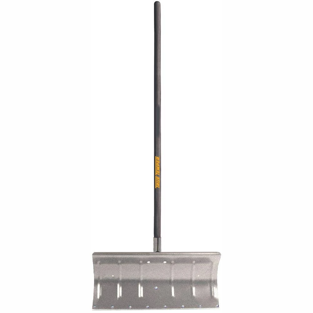 Arctic Blast 24 In. Aluminum Snow Pusher With 49.3 In. Wood Handle