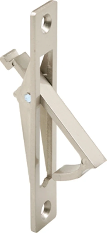 Pocket Door Flush Edge Pull Handle in Satin Nickel Finish