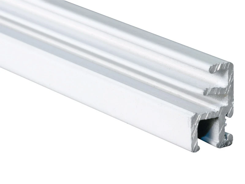Window Screen Frame, Side & Top Triple Track, White, 11/32 x 5/8 x 72 In.