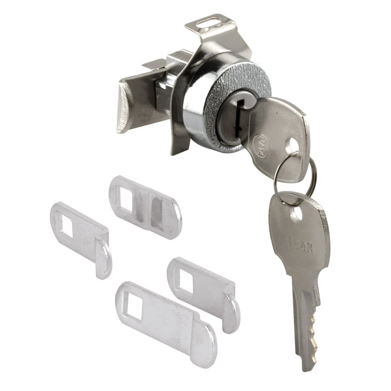 Nickel Mailbox Lock S 4526 With Dust Cover And Brass Pins