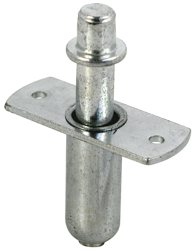 Bi-Fold Door Top Pivot, Spring-Loaded Nail, 1/4 In. Zinc-Plated Steel