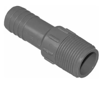 Pipe Reducing Adapter, 1/2 Inch by 3/4 Inch Male Iron Pipe Thread