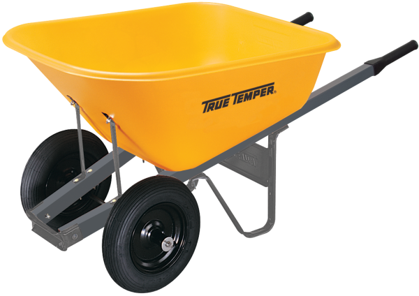 6 Cu. Ft. Poly Wheelbarrow With Dual Wheels - Model Rp6dw8