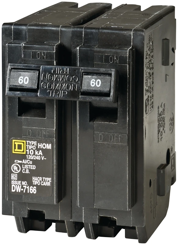 Homeline 60 Amp Double-pole Circuit Breaker - Model Hom260c