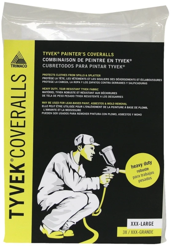3xl Heavy-duty Reusable Coveralls For Painters & Abatement