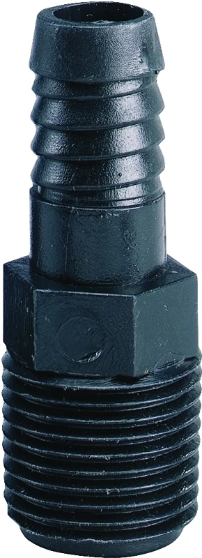 1/2 In. Mnpt X 1/2 In. Barbed Plastic Riser Flex Fitting Adapter
