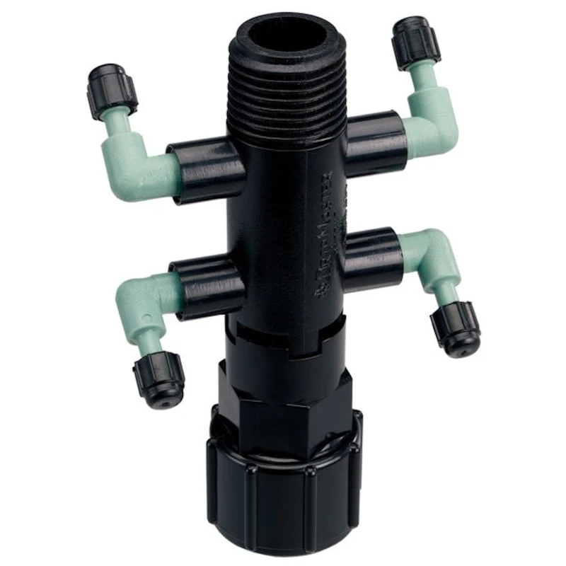 Drip Irrigation 4-Port Adapter Manifold