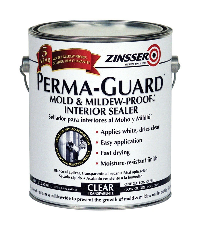 Perma-guard Flat Clear Water-based Mold And Mildew-proof Paint 1 Gallon