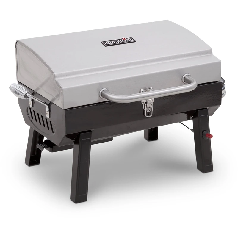 Tabletop Gas Grill, 10,000 Btu, 200 Sq. In. Portable Outdoor Cooking