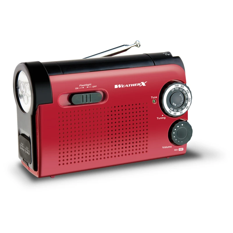 3000 Lumens Red Led Weather Alert Radio Flashlight Model Wr182r