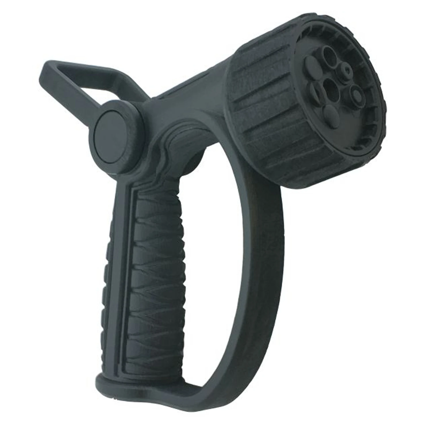 Pro Flo Zinc 7-pattern Fireman Nozzle With Heavy-duty Metal Construction