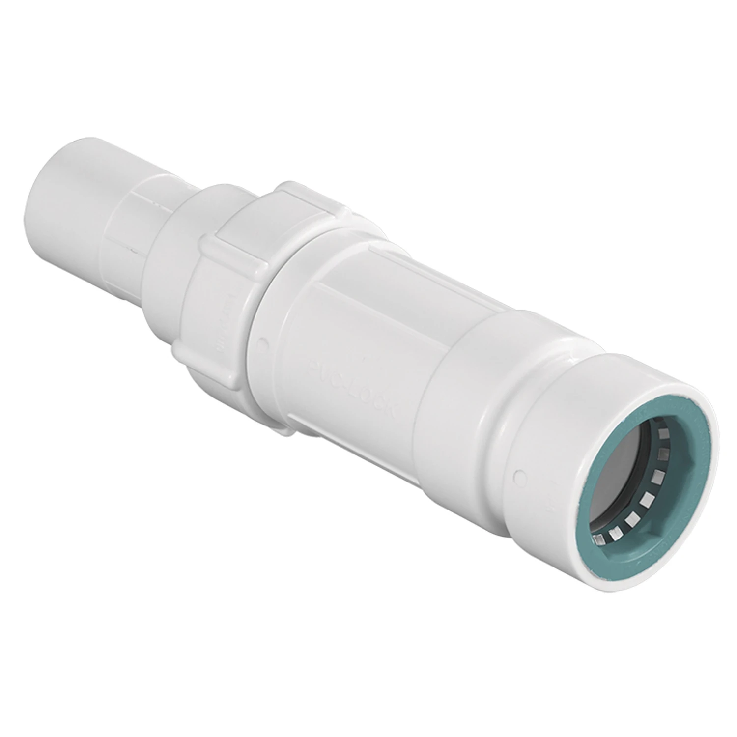 1 In. Pvc-lock Flexible Repair Coupling, Extends 7-3/4 In. To 10-1/2 In.