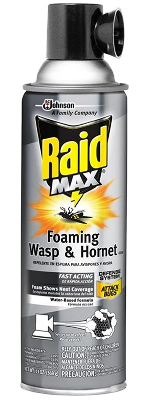 Max Wasp & Hornet Killer Foam 13 Oz - Instant Knockdown, Sprays 21 Feet