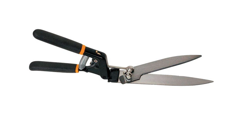 Power Lever Steel Serrated Grass Shear With 5" Blade And Aluminum Handle
