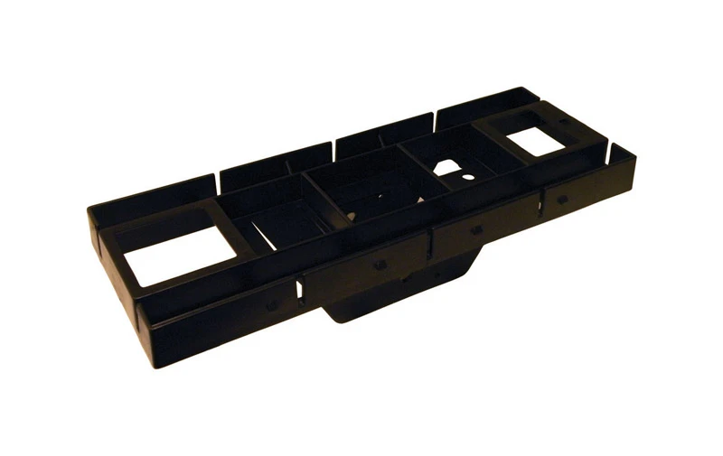 Black Polymer Mounting Board For 4x4 Posts, Model Gmb225bam