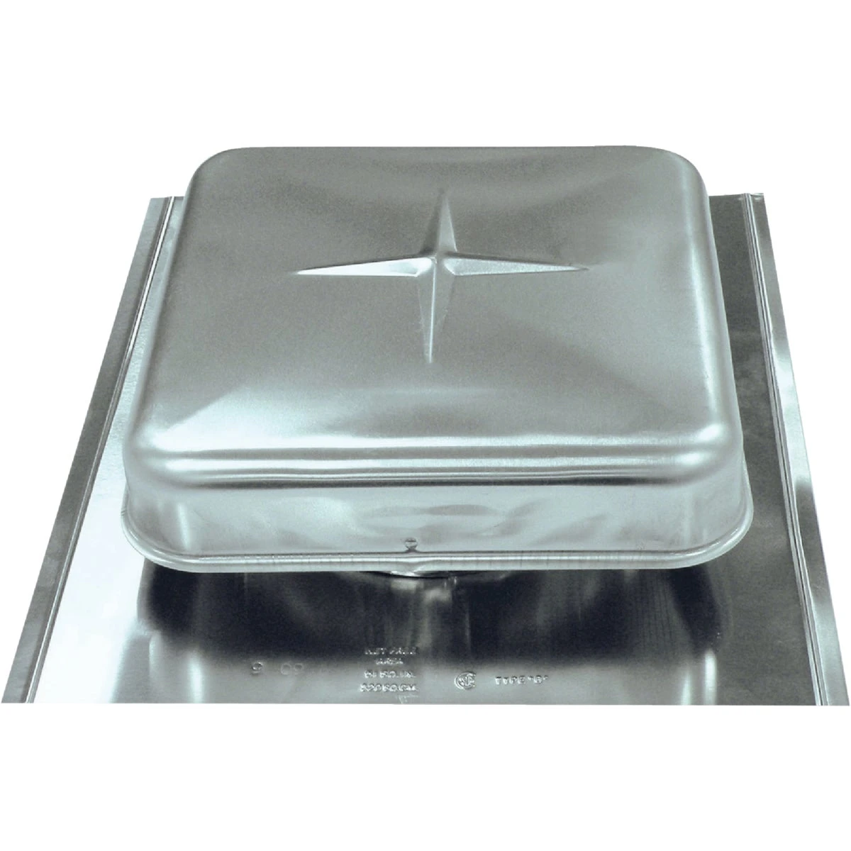 Airhawk 50 In. Mill Galvanized Steel Square Roof Vent With 8 In. Opening