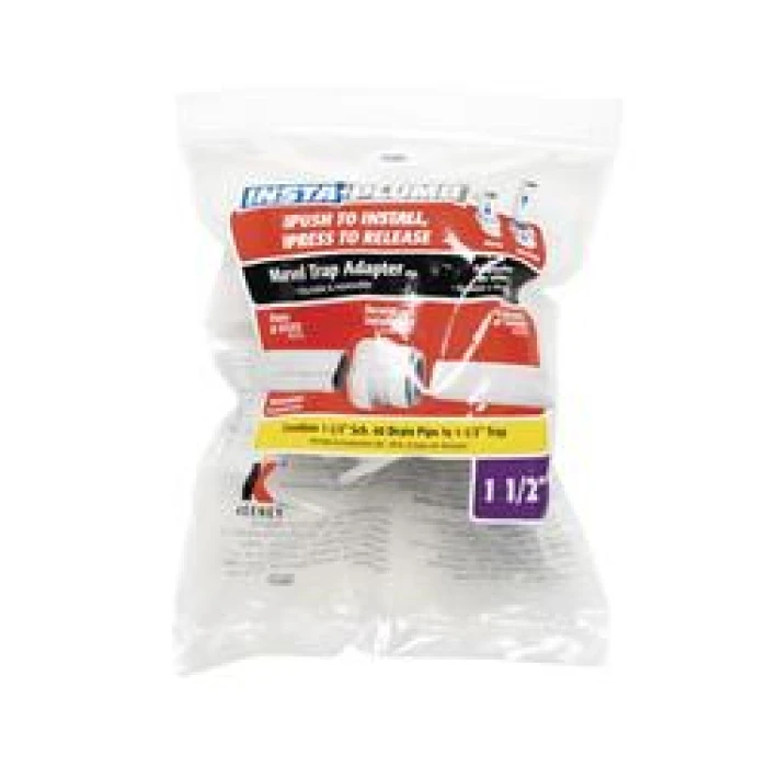 Insta-Plumb Schedule Forty Marvel Connector, White, One and One-Half Inch