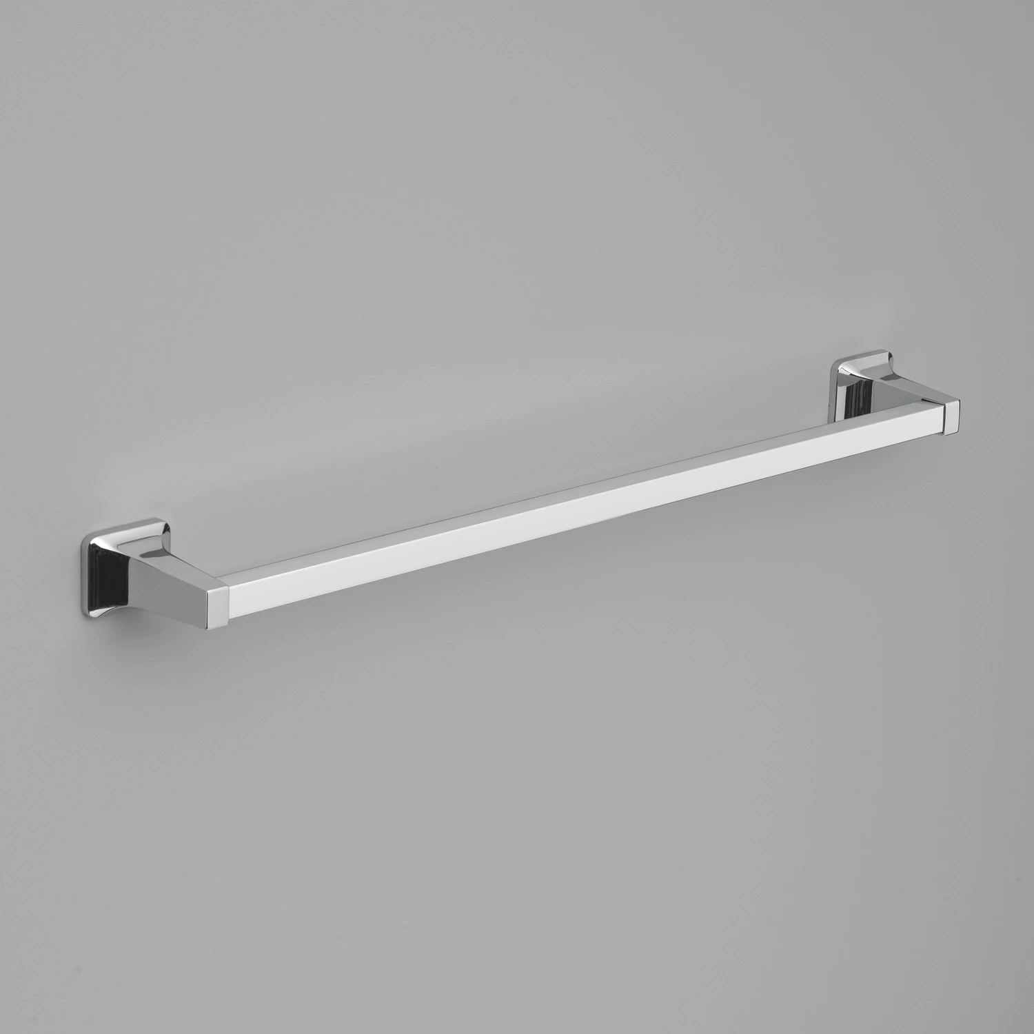 Chrome Towel Bar 24 In. L Die Cast Zinc With Concealed Screw Mounting