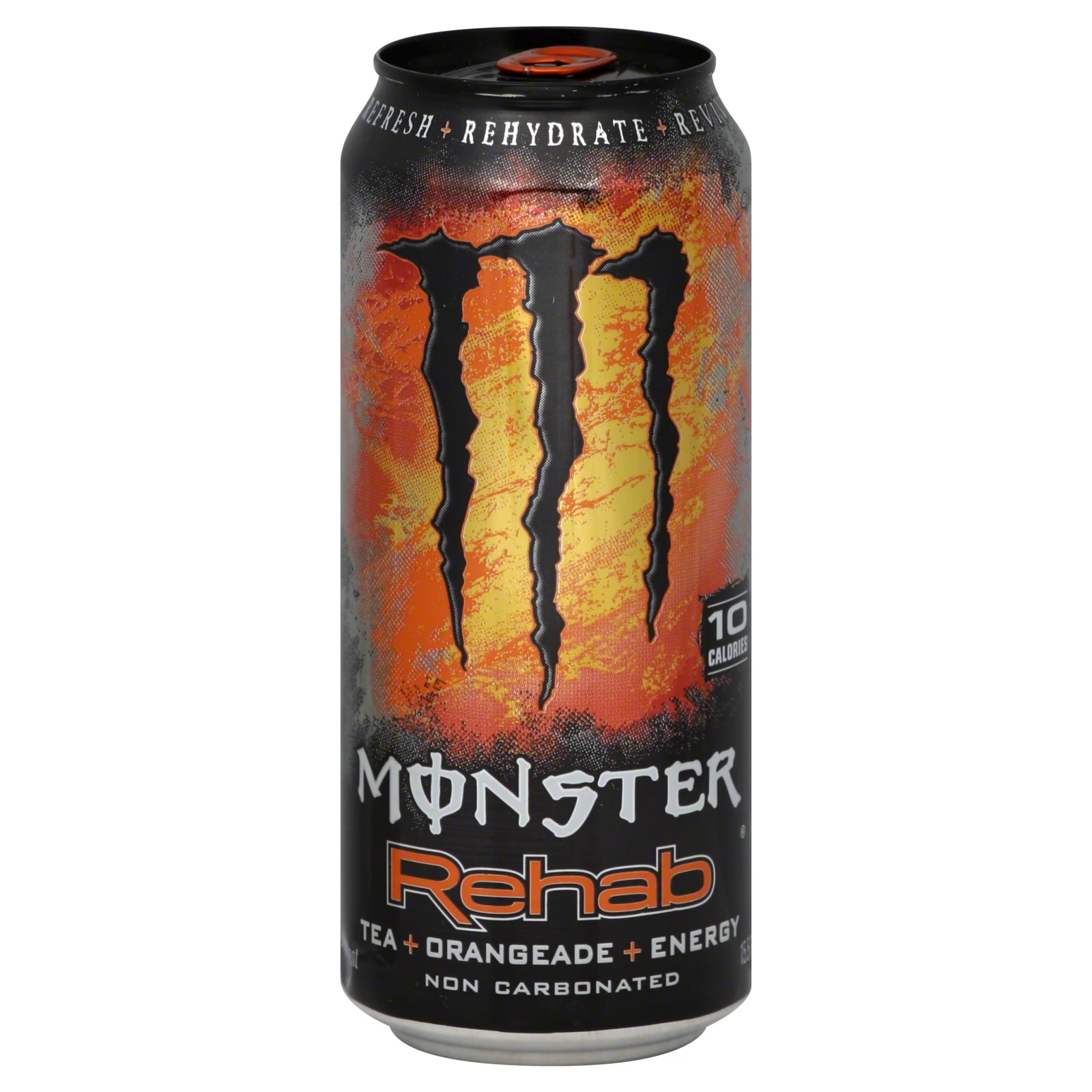 Rehab Energy Drink, Tea + Orangeade, 15.5 Fl Oz Can