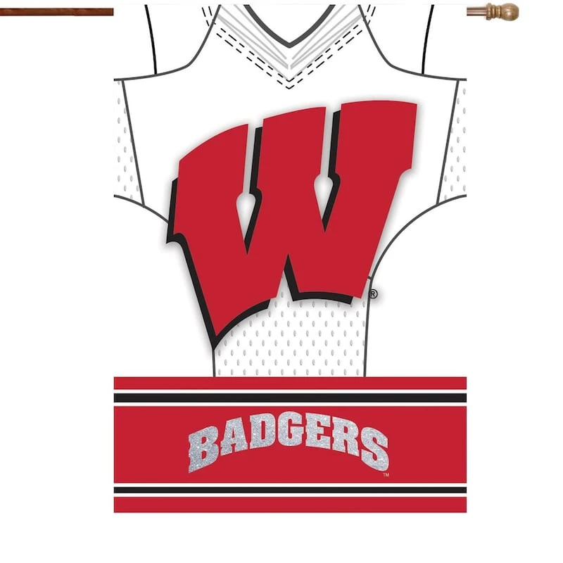 Wisconsin Badgers 29" X 43" Double-sided Jersey Foil House Flag