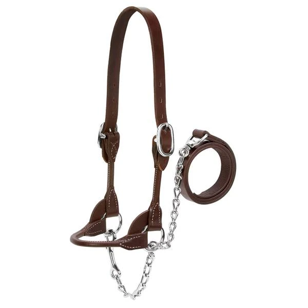 SHOW HALTER LRG RND BRN LTH
