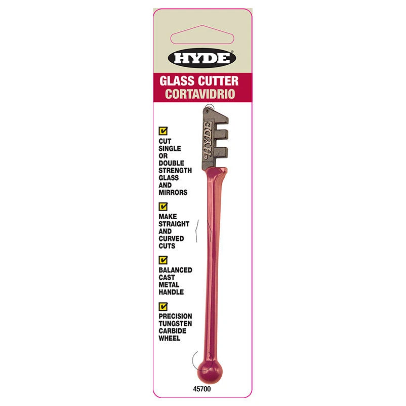Tools 45700 Heavy-duty Glass Cutter With Tungsten Carbide Cutting Wheel