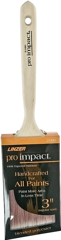 3 Inch Angled Sash Paint Brush Model Wc 2160-3 With Natural Wood Handle