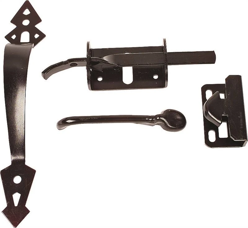 Hardware 622043 Heavy Duty Black Steel Thumb Latch 11 Inch