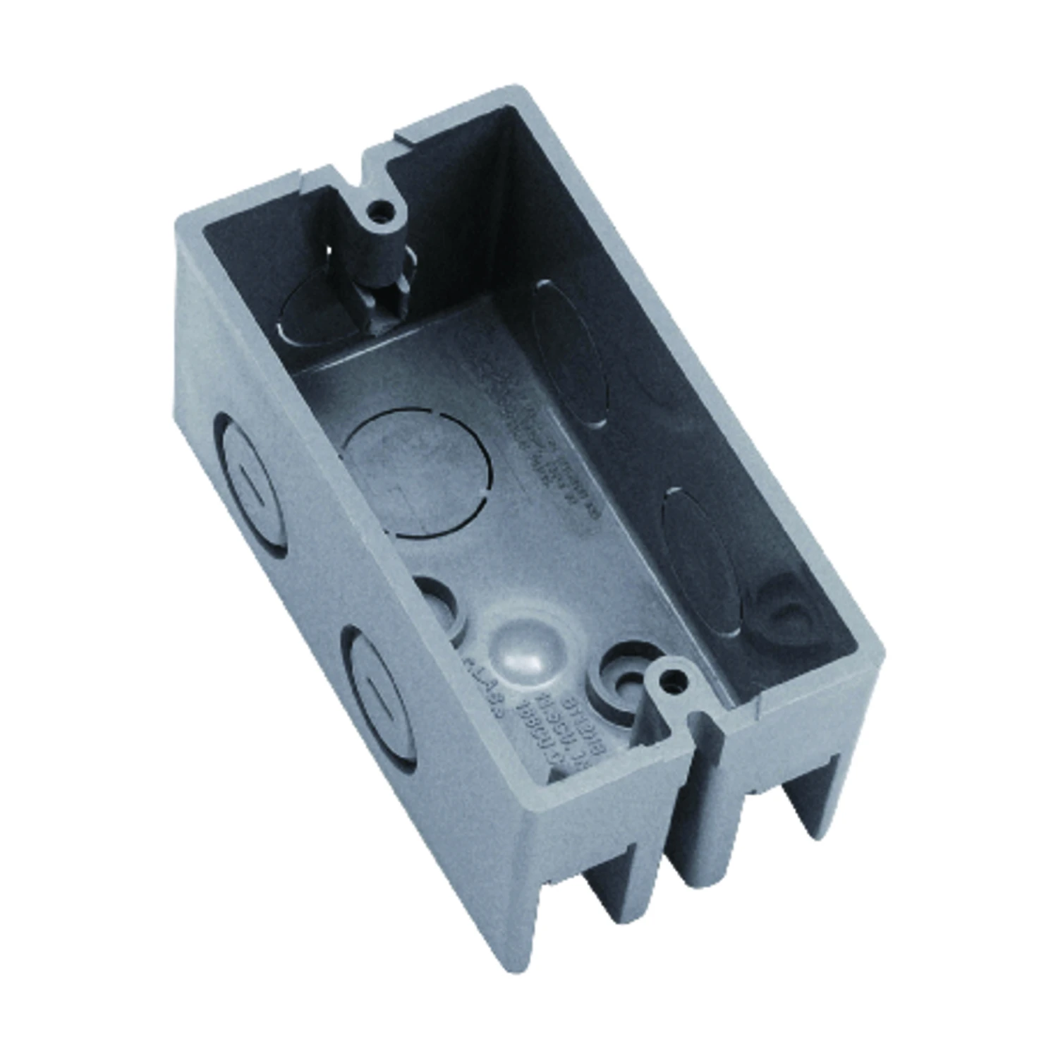 1-gang 12 Cubic Inch Gray Pvc Handy Box For Surface Mount Installation