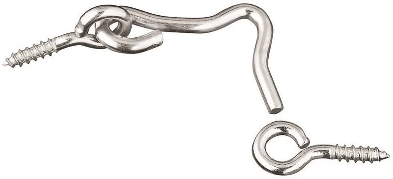 National Hardware Gate Hook, 1-1/2 in L, Steel, Zinc Plated