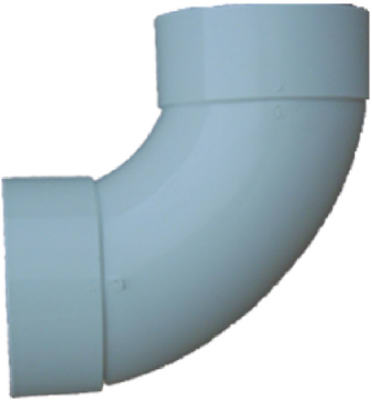 Styrene 90 Degree Sanitary Elbow, 4-In.