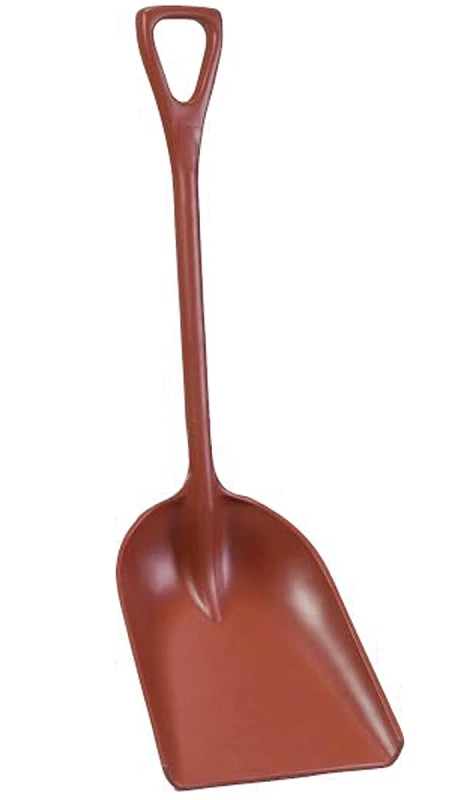 P6982r Tuffy Scoop Shovel, 14 In Blade, Polymer D-grip Handle