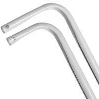 Heavy Duty Double Curtain Rod 28-46 Inch Adjustable White 13282