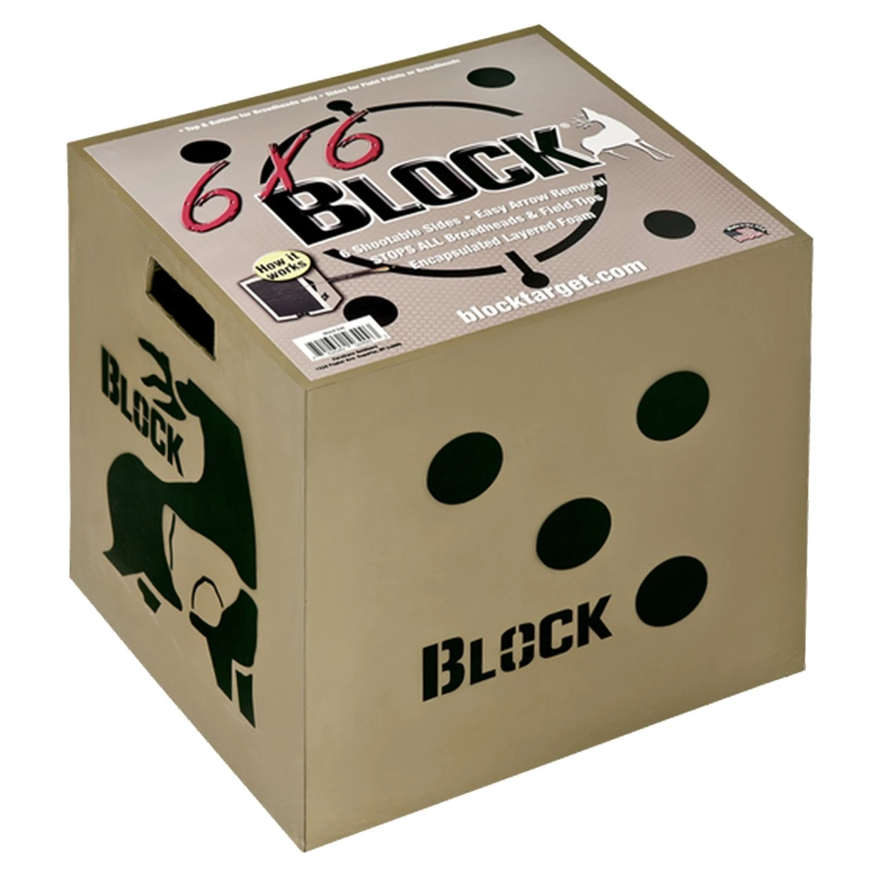 B56400 6x6 Block Bow Target 18x18x16 Model B56700