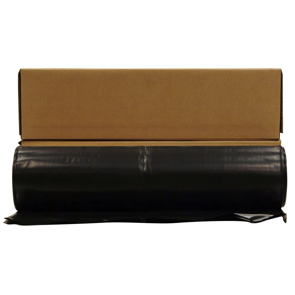 20 Ft. X 100 Ft. Black 4 Mil Tyco Polyethylene Plastic Sheeting Cf0420b
