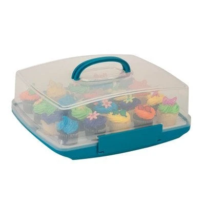 Kch-03839 Rectangular Cake Carrier With Locking Tabs And Handle