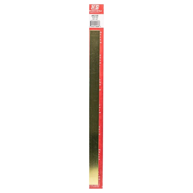 0.03 In. X 0.75 In. X 12 In. Galvanized Brass Plain Metal Strip