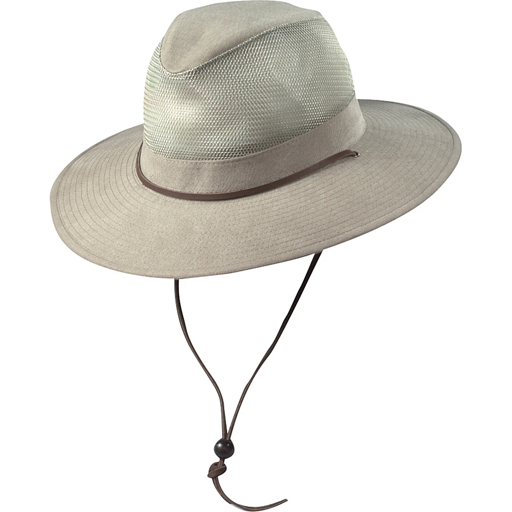BRUSHED TWILL MESH SAFARI HAT
