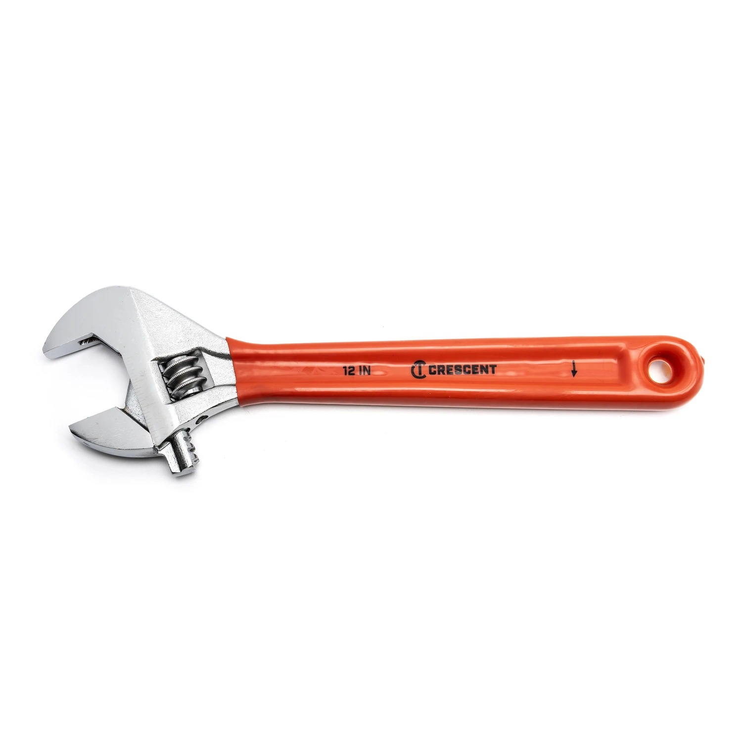 12 Inch Adjustable Wrench With Cushion Grip, Metric And Sae Compatibility