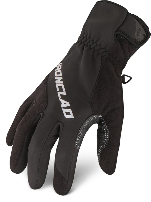 Summit Medium Fleece Winter Black Gloves With Insulated Protection
