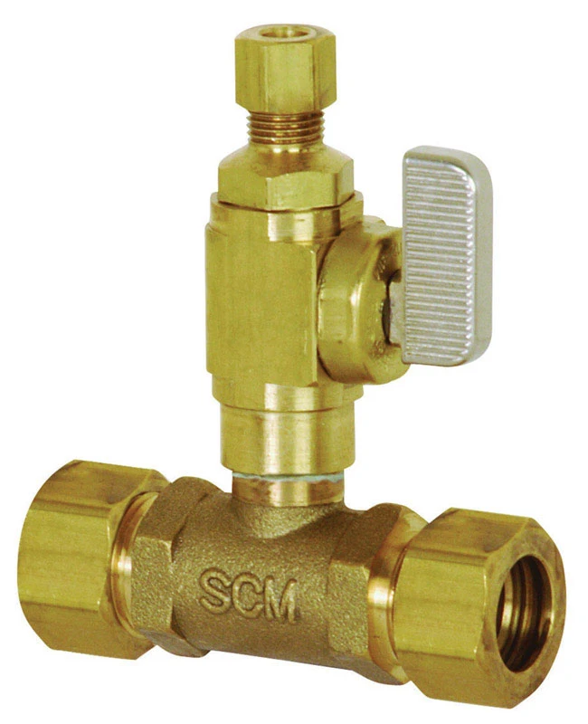 Add-a-line 5/8 In. Brass Compression Ball Valve Full Port Model 601-g20cv
